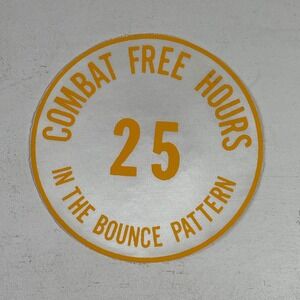 Vintage 25 Combat Free Hours Bounce Pattern Patch 5. Sally's Lettering Sho